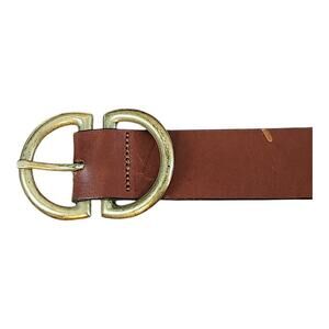 Sonoma NWT Argentina leather belt brown M/L double D ring womens